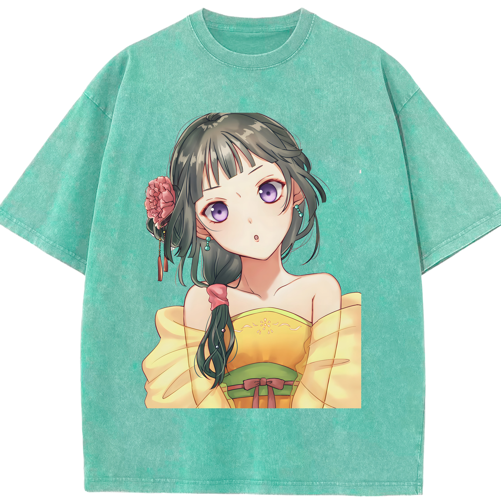 （画像用） 薬屋のひとりごと The Apothecary Diaries 綿100% ヴィンテージ風 半袖Tシャツ（フロントプリント）